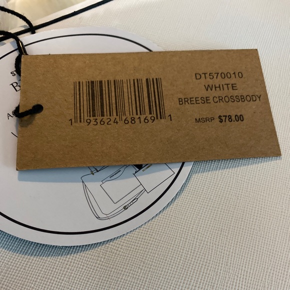 Steve Madden White Breese Crossbody or Satchel Purse - Picture 4 of 6